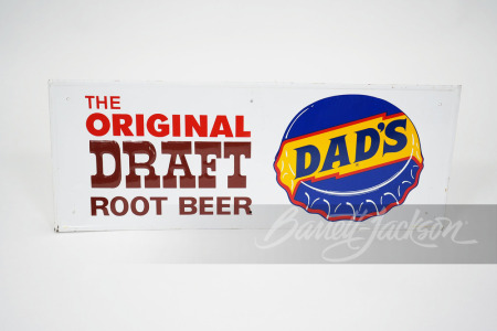 1971 DAD'S ROOT BEER EMBOSSED TIN SIGN