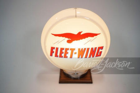 CIRCA 1940S-50S FLEET-WING GASOLINE GAS PUMP GLOBE