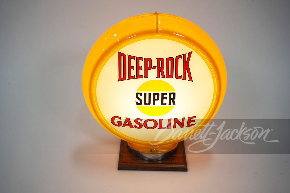 CIRCA 1940S-50S DEEP-ROCK SUPER GASOLINE GAS PUMP GLOBE