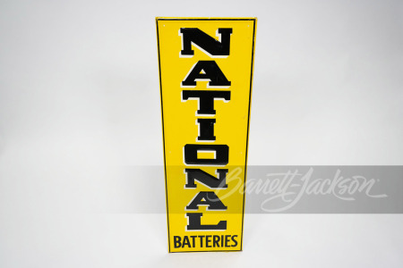 1930S NATIONAL BATTERIES EMBOSSED TIN SIGN