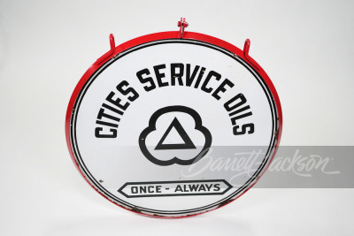 1930S CITIES SERVICE OILS PORCELAIN SIGN