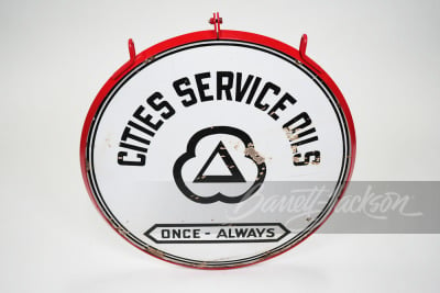 1930S CITIES SERVICE OILS PORCELAIN SIGN - 2