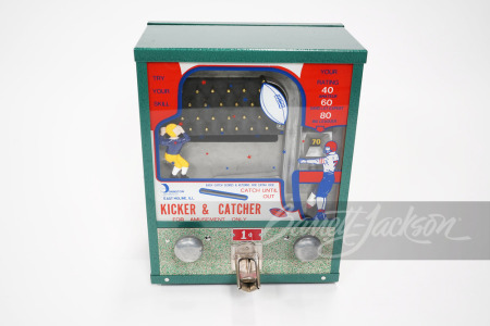 1950S COIN-OPERATED KICKER AND CATCHER FOOTBALL-THEMED TRADE STIMULATOR