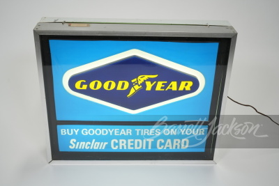 VINTAGE GOODYEAR TIRES - SINCLAIR CREDIT CARDS LIGHT-UP SIGN