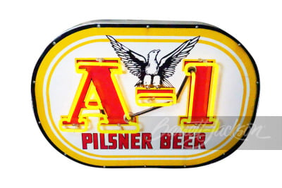 A-1 PILSNER BEER NEON PORCELAIN SIGN