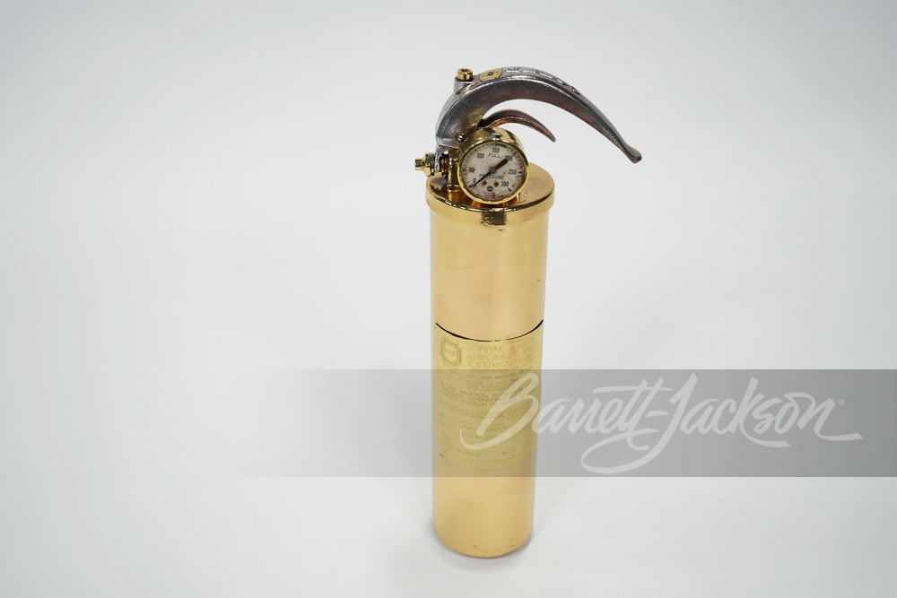 CIRCA 1920S ALFCO BRASS AIRCRAFT FIRE EXTINGUISHER