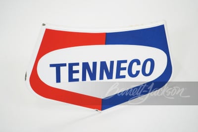 LATE 1950S TENNECO PORCELAIN PUMP PLATE SIGN