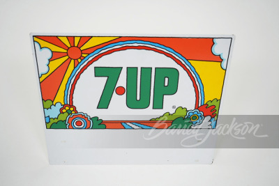 LATE 1960S 7UP SODA TIN RACK SIGN - 2