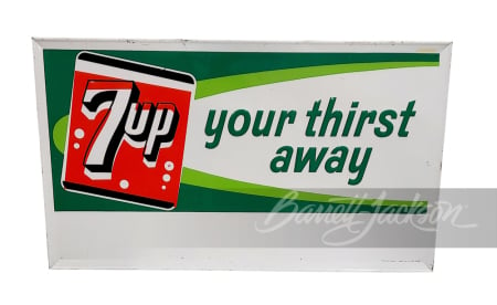 1964 7UP SODA EMBOSSED TIN SIGN