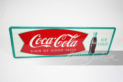 LATE 1950S-EARLY '60S COCA-COLA TIN SIGN