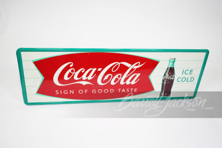 LATE 1950S-EARLY '60S COCA-COLA TIN SIGN