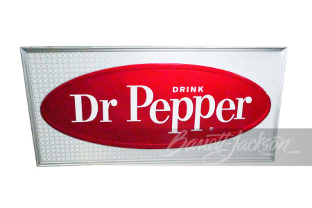 LARGE 1960S DR PEPPER SODA TIN SIGN