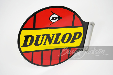 1940S-50S DUNLOP TIRES PORCELAIN PADDLE SIGN