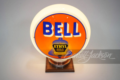 1940S BELL WITH ETHYL GASOLINE GAS PUMP GLOBE - 2