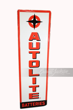 EARLY 1960S AUTOLITE BATTERIES TIN SIGN