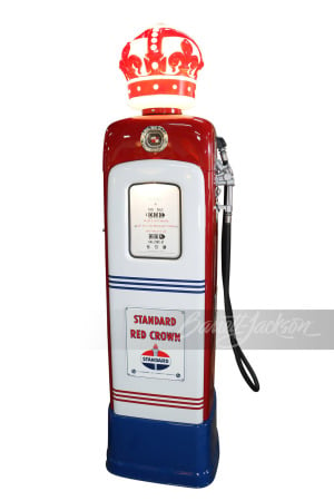 LATE 1940S STANDARD OIL RED CROWN GASOLINE M&S MODEL 80 GAS PUMP