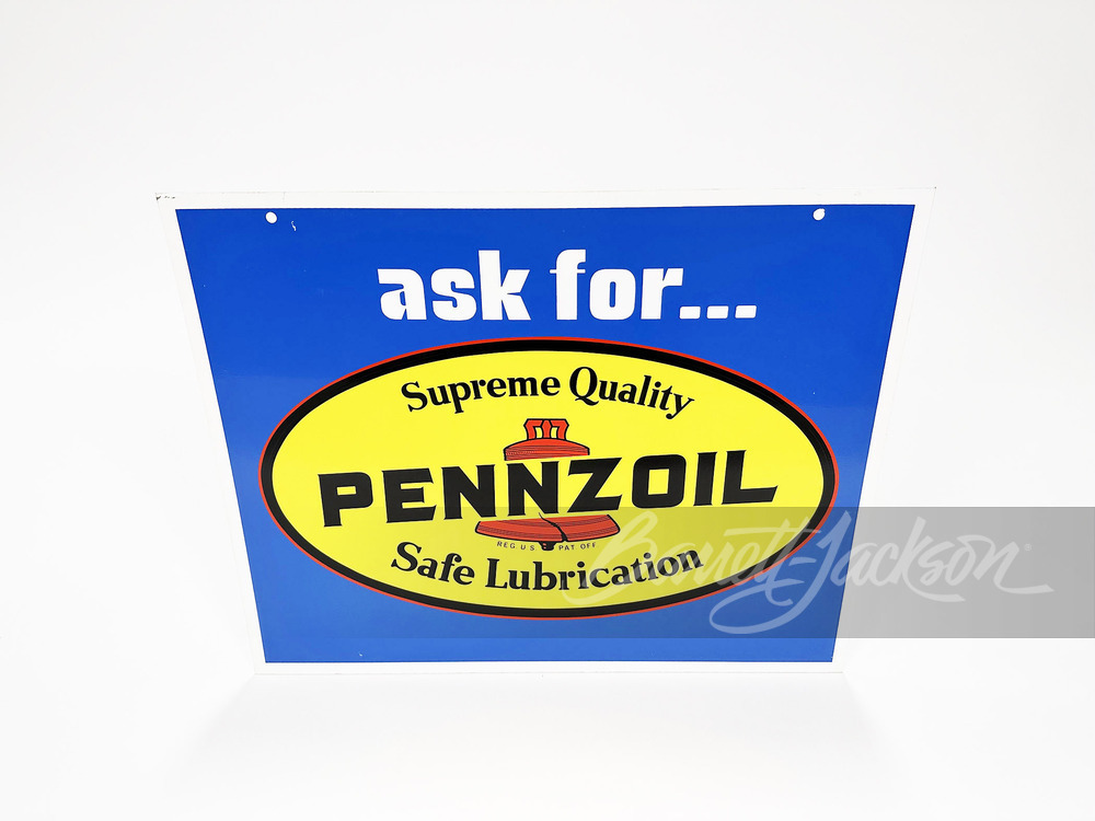 VINTAGE PENNZOIL MOTOR OIL TIN SIGN