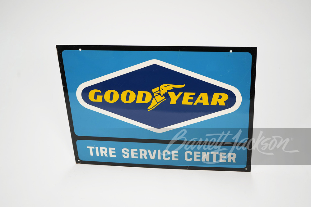 VINTAGE GOODYEAR TIRES SERVICE CENTER TIN SIGN