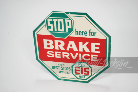 1960S EIS BRAKE SERVICE/PARTS TIN SIGN