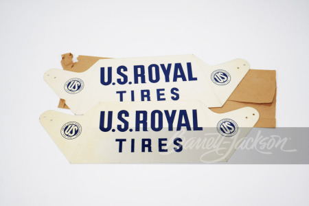 1930S-40S U.S. ROYAL TIRES METAL TIRE DISPLAY SIGNS