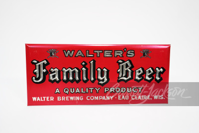 1940S WALTER'S FAMILY BEER CELLULOID SIGN