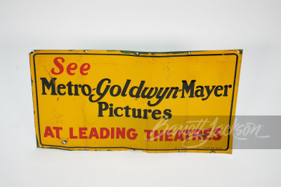 1930S METRO GOLDWYN MAYER PICTURES TIN SIGN