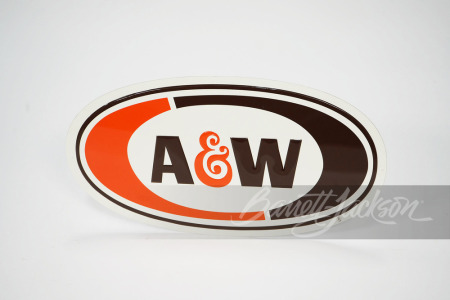 VINTAGE A&W ROOT BEER TIN EMBOSSED SIGN