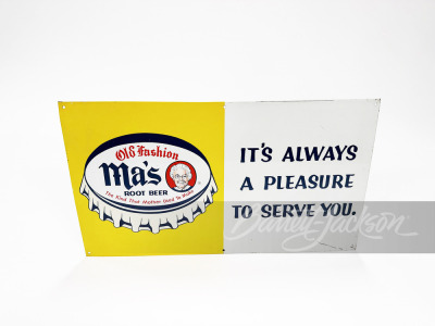 1960S MA'S ROOT BEER TIN SIGN