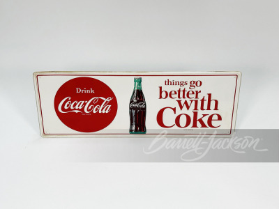 LATE 1950S-EARLY '60S COCA-COLA TIN SIGN