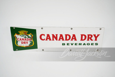 1950S CANADA DRY BEVERAGES PORCELAIN SIGN