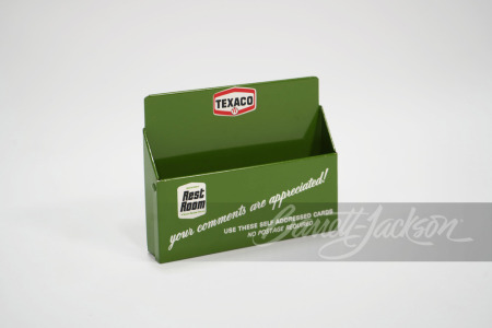 1960S TEXACO REST ROOM COMMENT CARD HOLDER