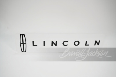 NEWER LINCOLN AUTOMOBILES TIN SIGN