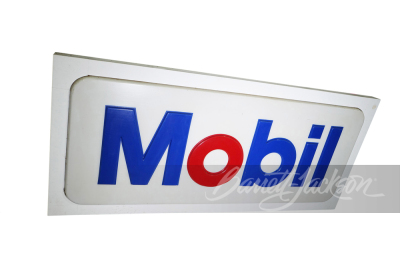 LARGE CIRCA 1960S-70S MOBIL OIL LEXAN SIGN