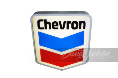 VINTAGE CHEVRON OIL LIGHT-UP SIGN