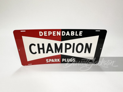 1950S CHAMPION SPARK PLUGS TIN SIGN