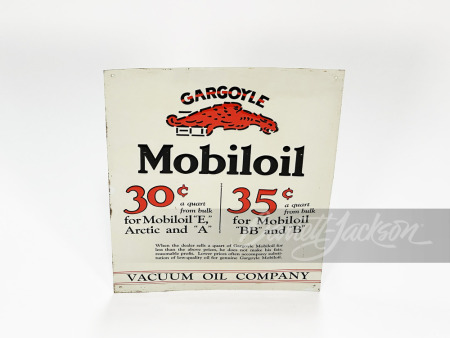 1920S MOBIL OIL GARGOYLE TIN SIGN