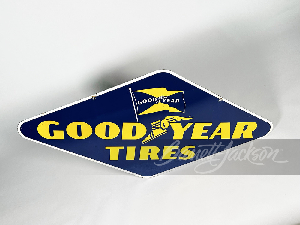 1950S GOODYEAR TIRES PORCELAIN SIGN