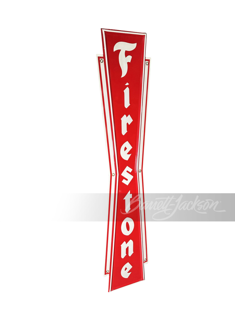 1962 FIRESTONE TIRES TIN SIGN