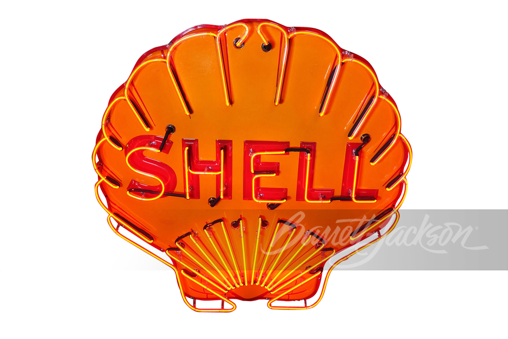 1930S SHELL OIL NEON PORCELAIN SIGN