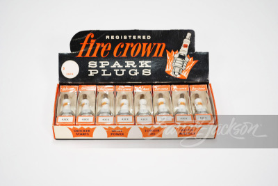 EARLY 1960S FIRE CROWN SPARK PLUGS DISPLAY