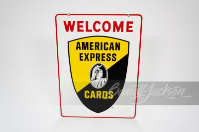 1965 AMERICAN EXPRESS CARDS WELCOME TIN SIGN - 2