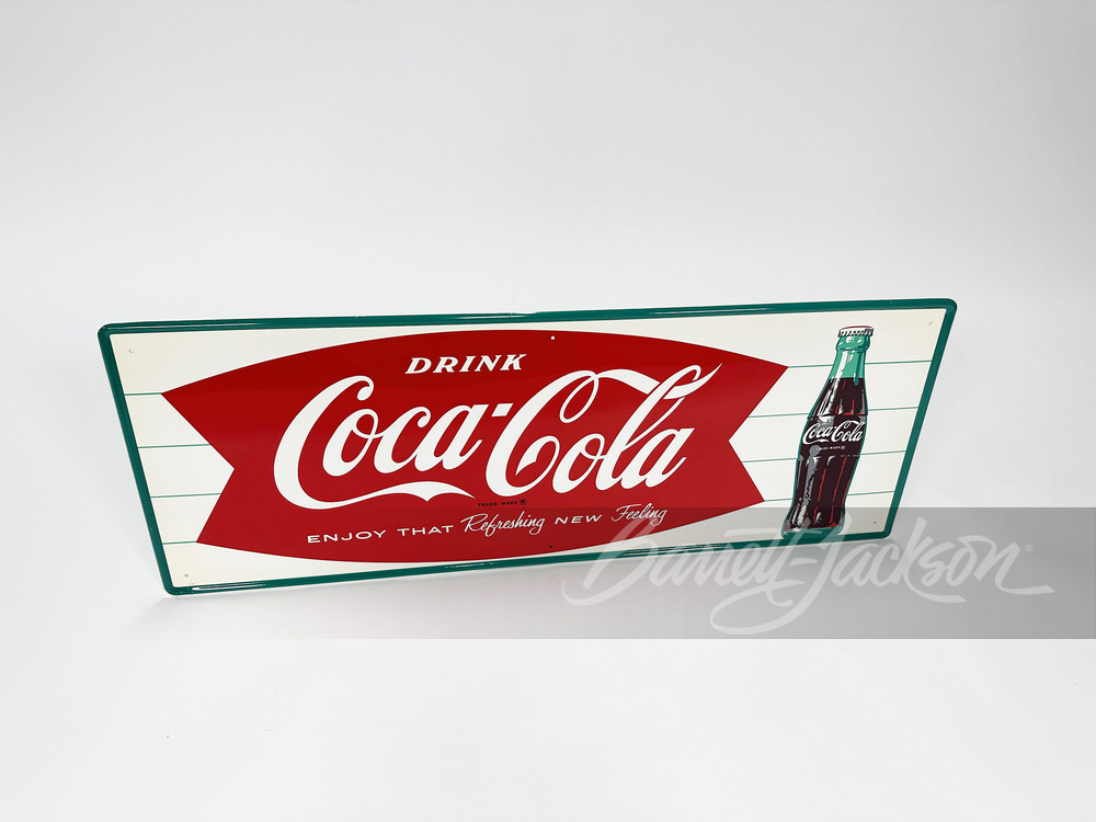 LATE 1950S-EARLY '60S COCA-COLA TIN SIGN