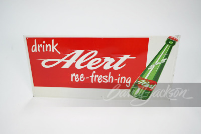 1950S ALERT SODA EMBOSSED TIN SIGN