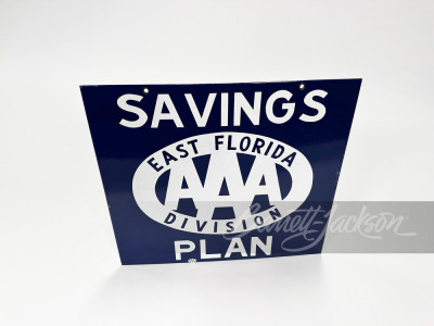 1950S EAST FLORIDA AAA PORCELAIN SIGN - 2