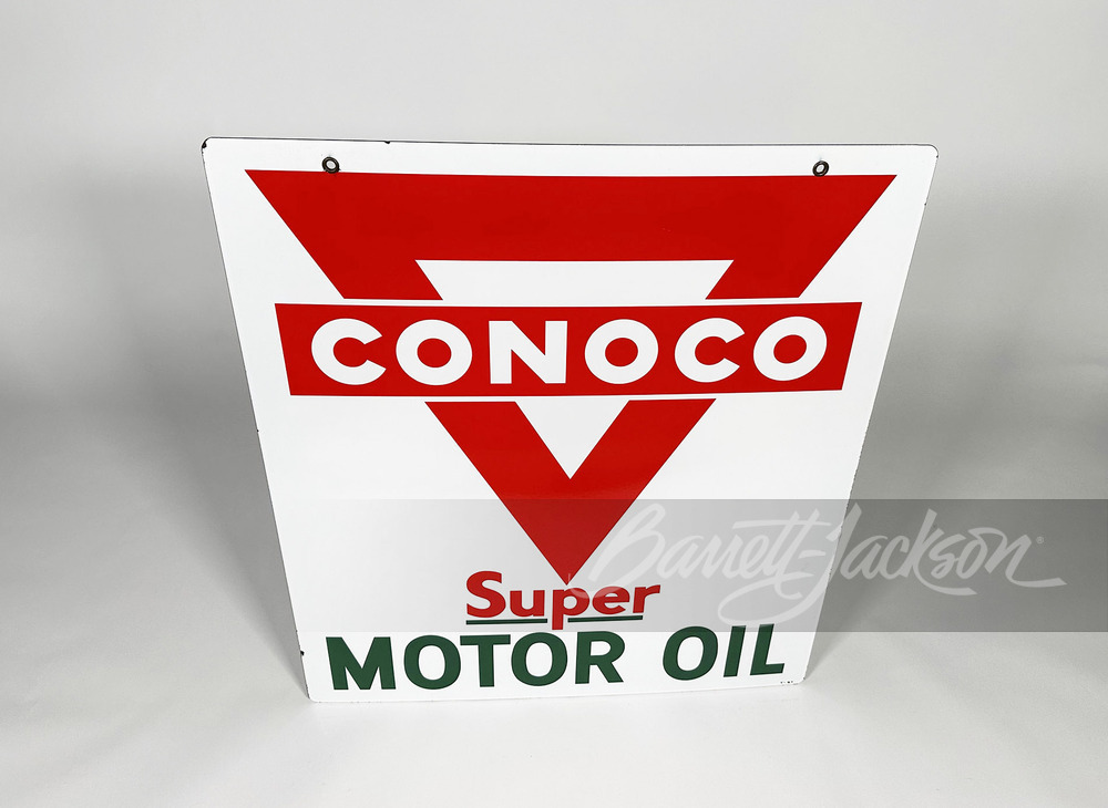 1957 CONOCO MOTOR OIL PORCELAIN SIGN