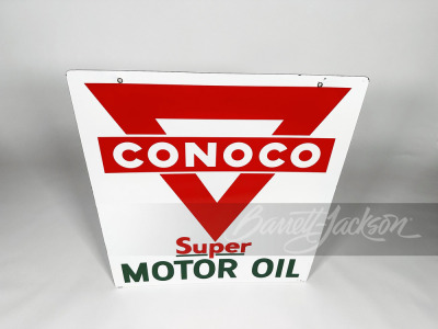 1957 CONOCO MOTOR OIL PORCELAIN SIGN - 2