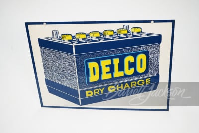 1950S DELCO BATTERIES TIN SIGN - 2