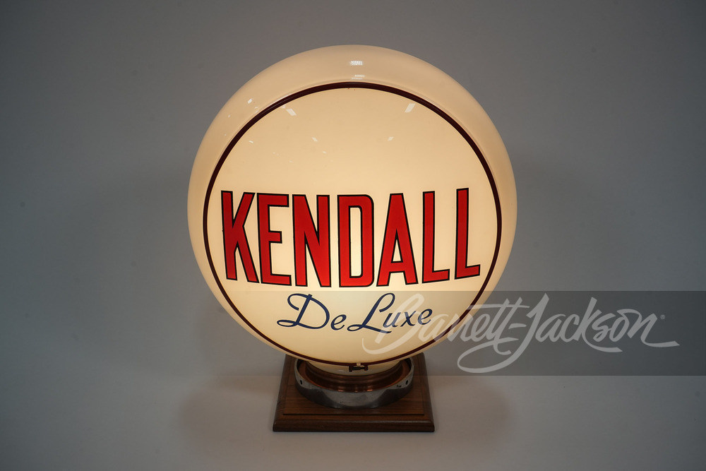 1930S KENDALL DELUXE GASOLINE GAS PUMP GLOBE