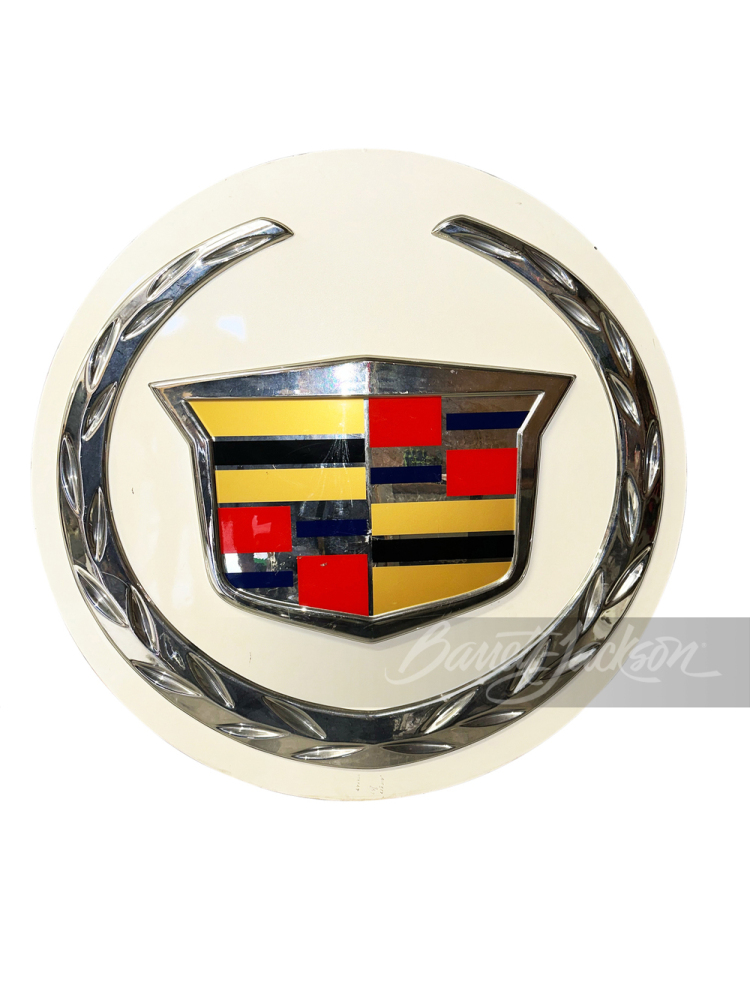 NEWER LARGE CADILLAC CREST LOGO LIGHT-UP SIGN