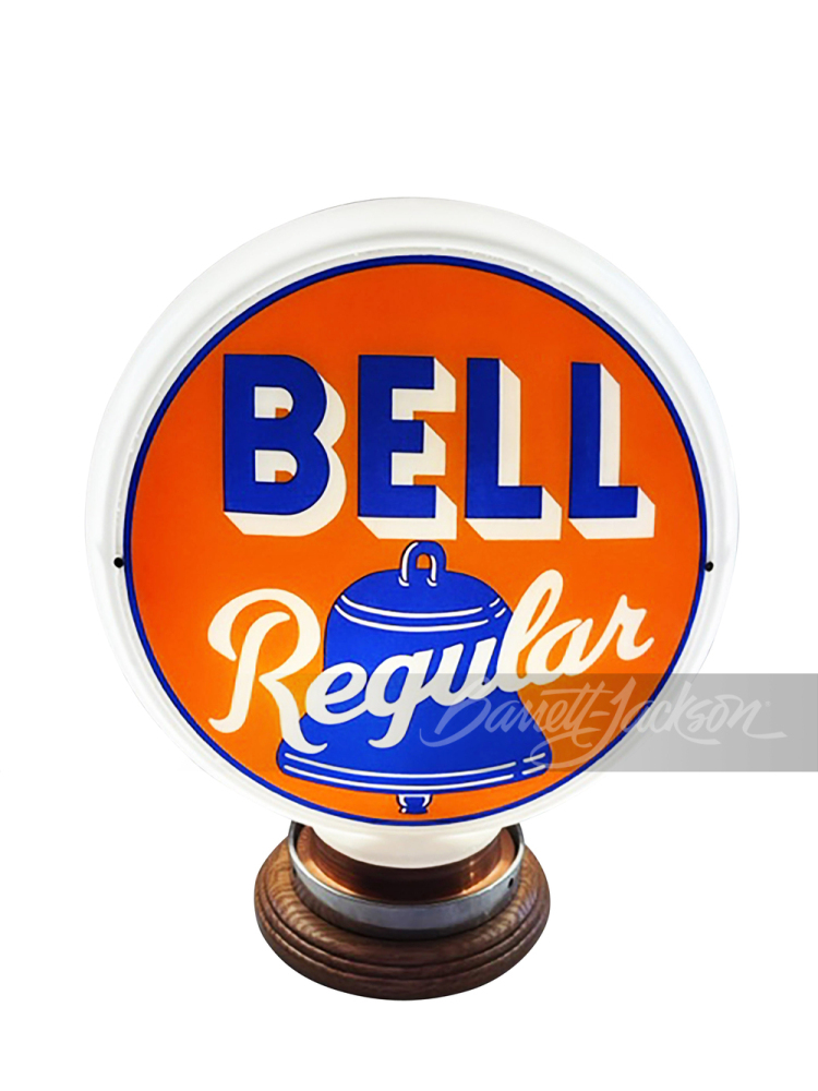 1940S BELL GASOLINE GAS PUMP GLOBE